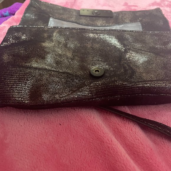 ♥ Vintage Vera Wang Claire Sequin Clutch w/Detachable Chain;Magnet Closure ♥ - Picture 2 of 5